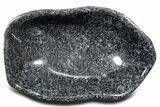 Polished Indigo Gabbro Bowl - Madagascar #355297-1
